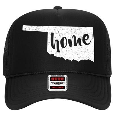 Oklahoma Home State High Crown Mesh Back Trucker Hat