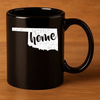 Oklahoma Home State 11oz C Handle Ceramic Mug