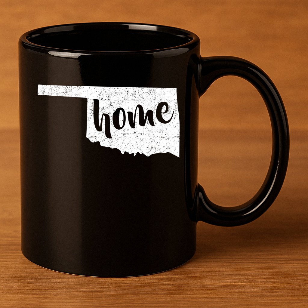 Oklahoma Home State 11oz C Handle Ceramic Mug