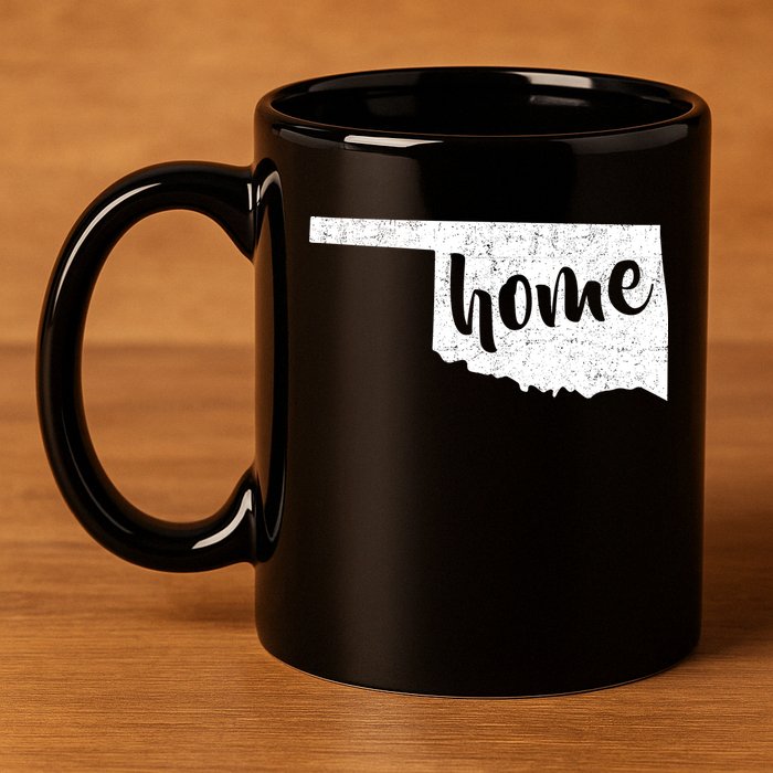 Oklahoma Home State 11oz C Handle Ceramic Mug
