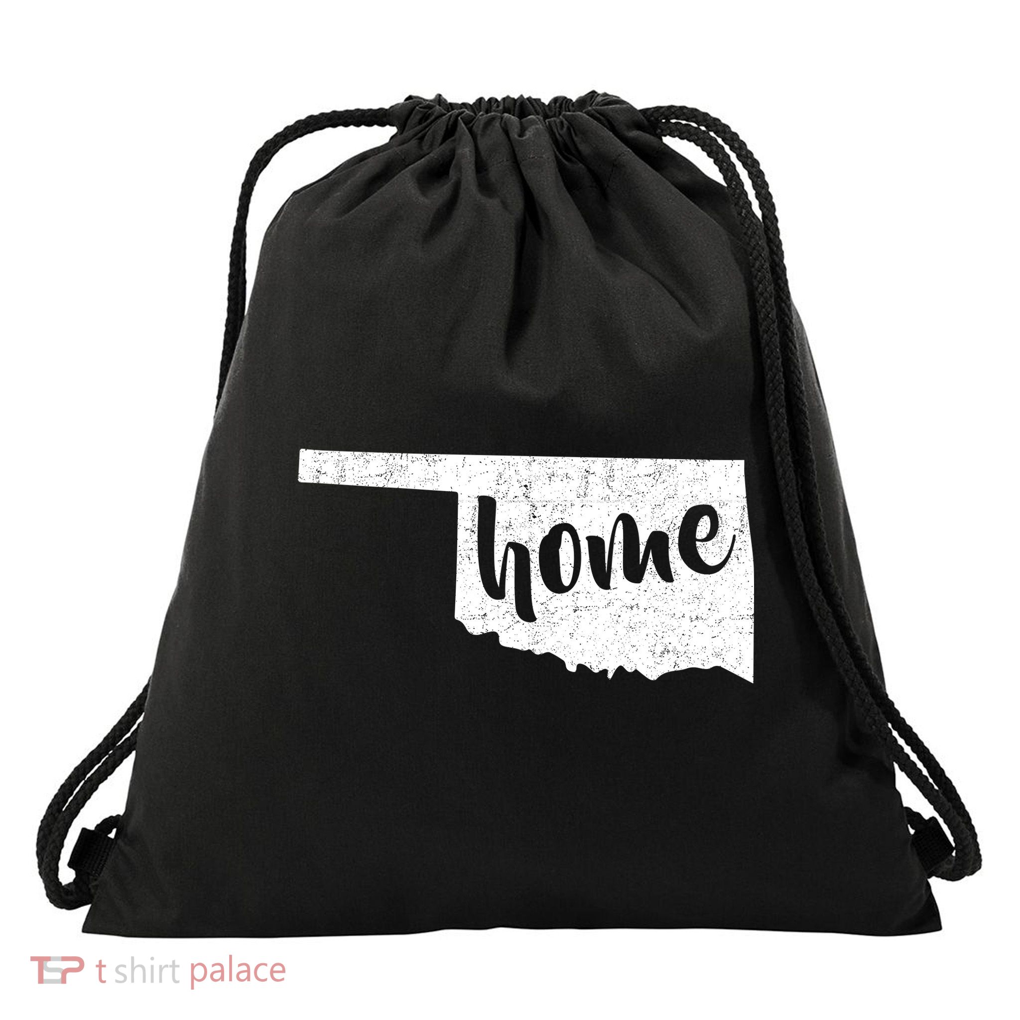 Oklahoma Home State Drawstring Bag