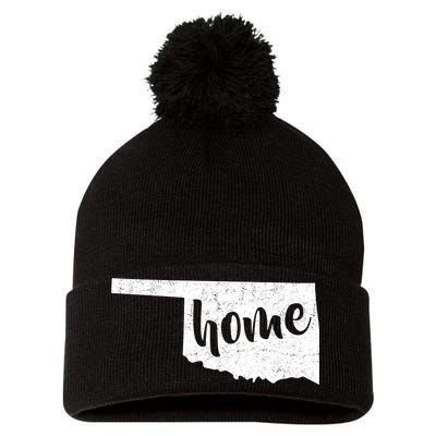 Oklahoma Home State Pom Pom 12in Knit Beanie