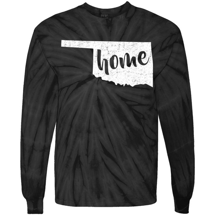 Oklahoma Home State Tie-Dye Long Sleeve Shirt