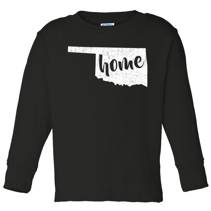 Oklahoma Home State Toddler Long Sleeve Shirt