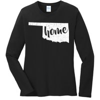 Oklahoma Home State Ladies Long Sleeve Shirt