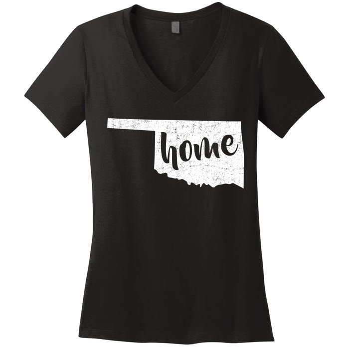 Oklahoma Home State Women's V-Neck T-Shirt