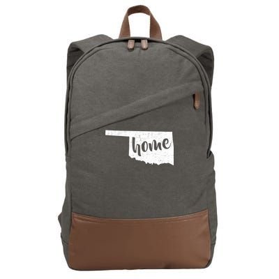 Oklahoma Home State Cotton Canvas Backpack