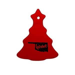 Oklahoma Home State Ceramic Tree Ornament