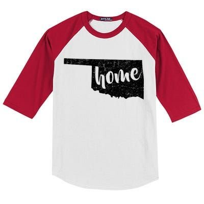 Oklahoma Home State Kids Colorblock Raglan Jersey