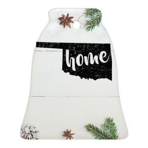 Oklahoma Home State Ceramic Bell Ornament