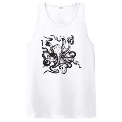 Octopus Kraken Men Women BoyGirl Tees PosiCharge Competitor Tank