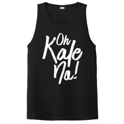 Oh Kale No Raw Veggie Vegan Pun Power Message Graphic Print Gift PosiCharge Competitor Tank