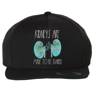 One Kidney Transplant Donor Kidney Surgery Shared Kidneys Wool Snapback Cap