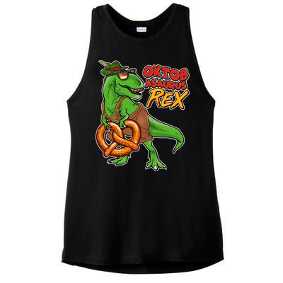 Oktob-Asaurus Rex Ladies PosiCharge Tri-Blend Wicking Tank