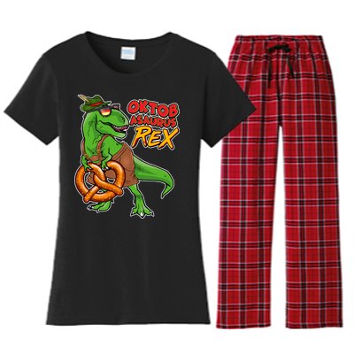 Oktob-Asaurus Rex Women's Flannel Pajama Set