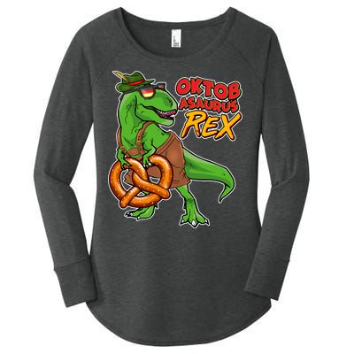 Oktob-Asaurus Rex Women's Perfect Tri Tunic Long Sleeve Shirt