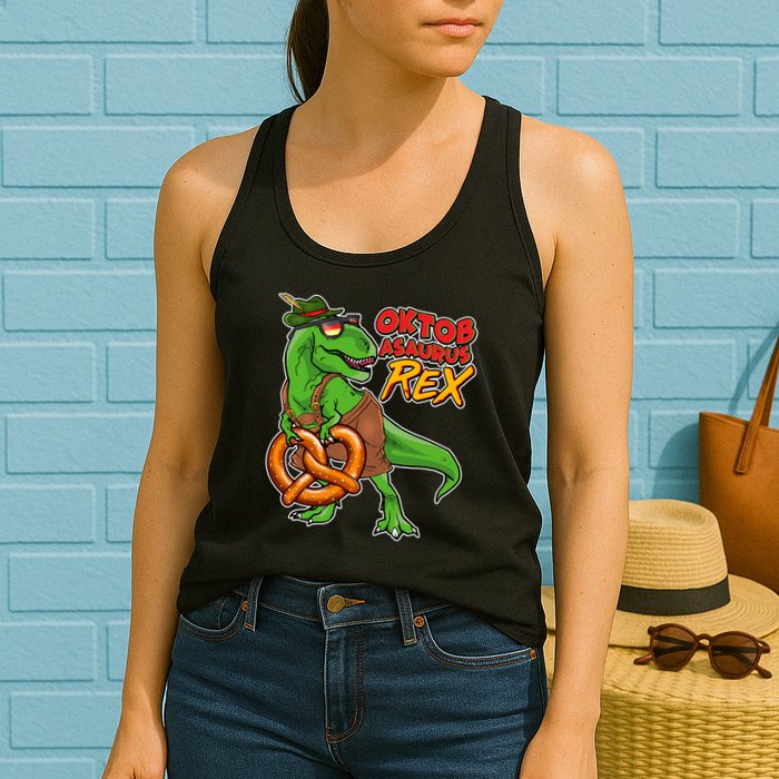 Oktob-Asaurus Rex Womens Tank Top