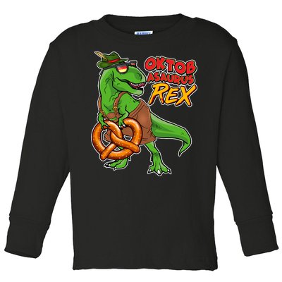 Oktob-Asaurus Rex Toddler Long Sleeve Shirt