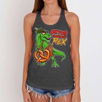 Oktob-Asaurus Rex Women's Knotted Racerback Tank