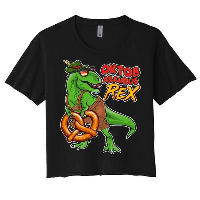 Oktob-Asaurus Rex Women's Crop Top Tee