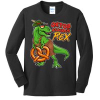 Oktob-Asaurus Rex Kids Long Sleeve Shirt