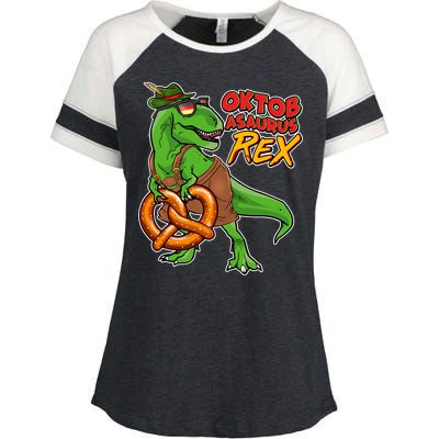 Oktob-Asaurus Rex Enza Ladies Jersey Colorblock Tee