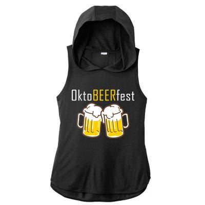 OktoBEERfest Ladies PosiCharge Tri-Blend Wicking Draft Hoodie Tank