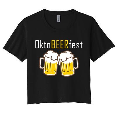 OktoBEERfest Women's Crop Top Tee