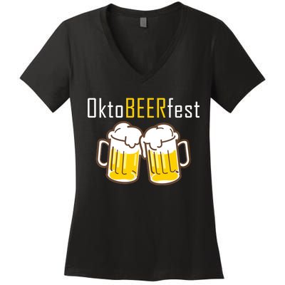 OktoBEERfest Women's V-Neck T-Shirt