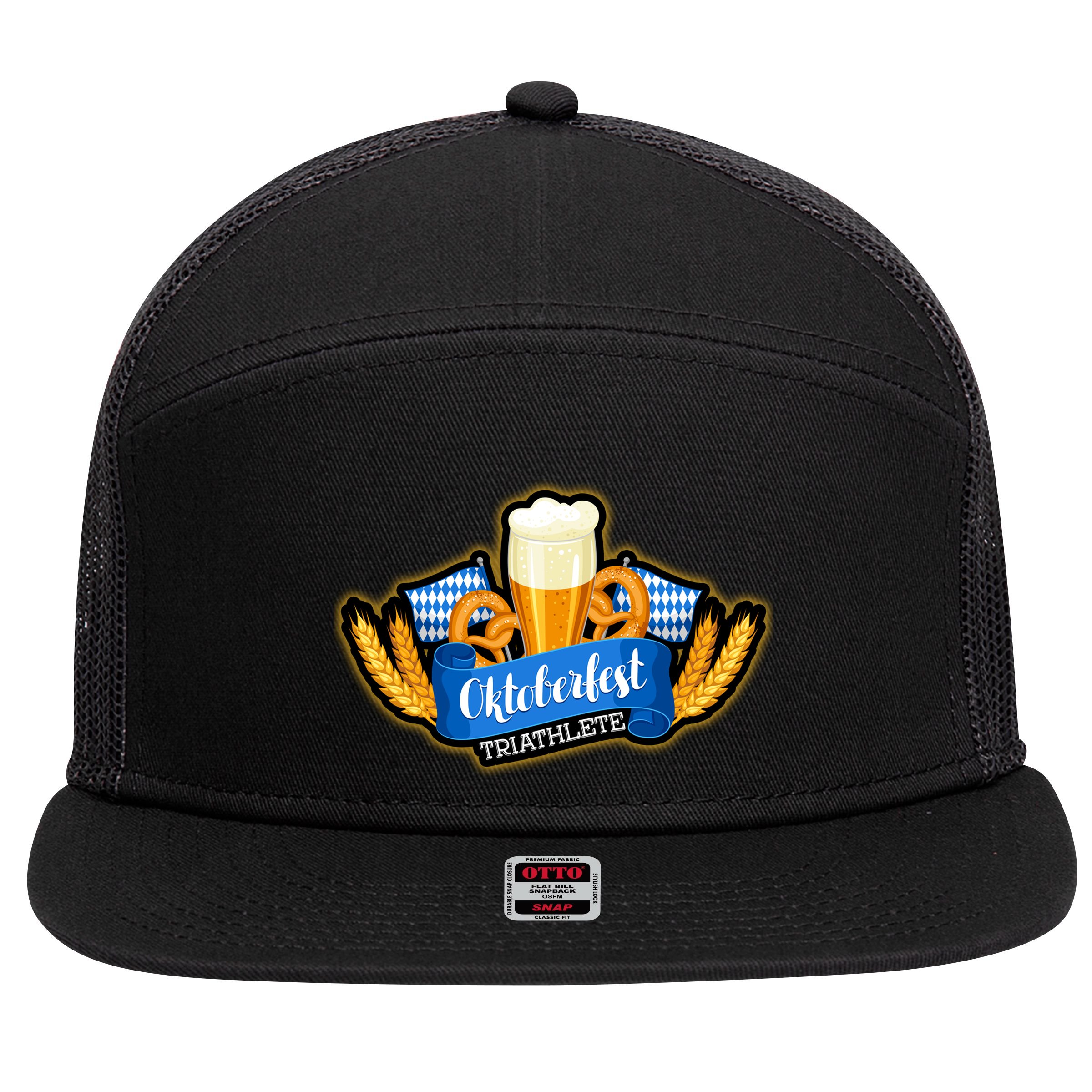 Oktober Fest Triathlete  7 Panel Mesh Trucker Snapback Hat