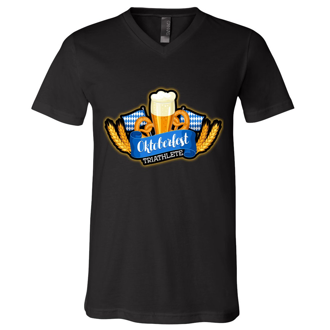 Oktober Fest Triathlete  V-Neck T-Shirt