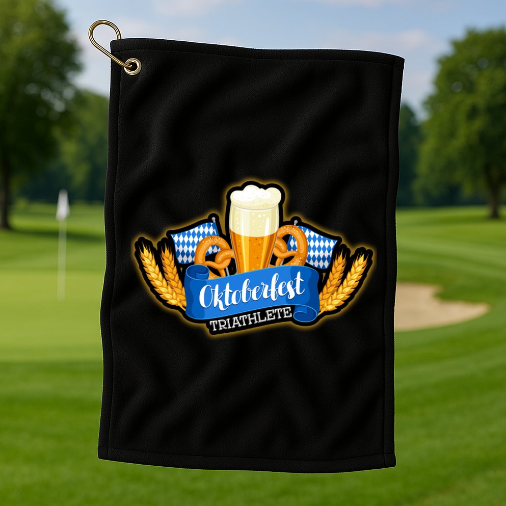 Oktober Fest Triathlete  Golf Towel