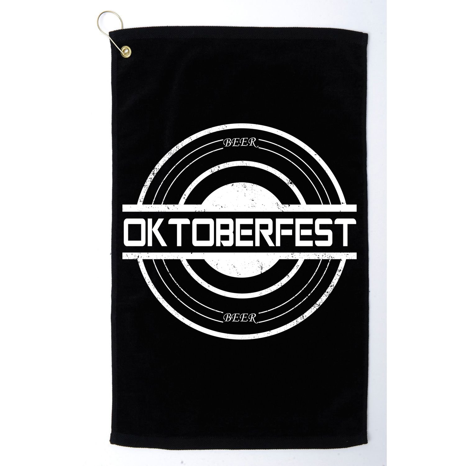 Oktoberfest Beer Emblem Golf Towel