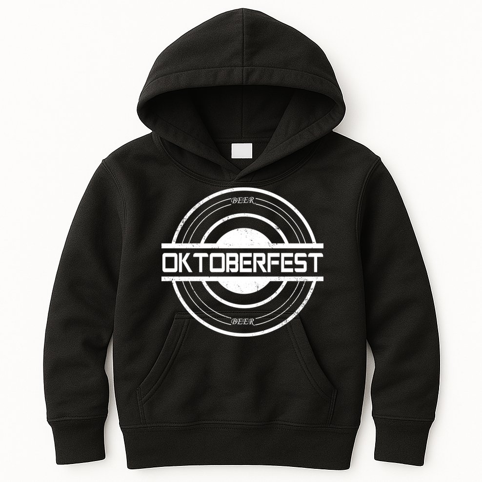 Oktoberfest Beer Emblem Kids Hoodie