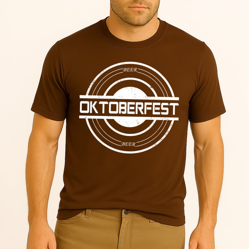 Oktoberfest Beer Emblem Cooling Performance Crew T-Shirt