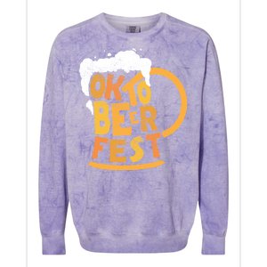 Oktoberfest Beer Fest Logo Colorblast Crewneck Sweatshirt