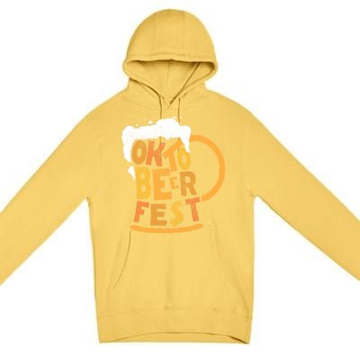 Oktoberfest Beer Fest Logo Premium Pullover Hoodie