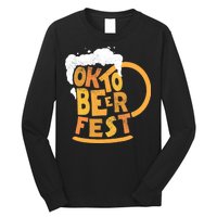 Oktoberfest Beer Fest Logo Long Sleeve Shirt