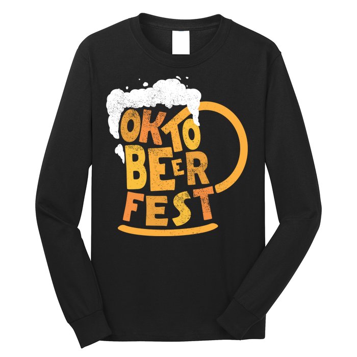 Oktoberfest Beer Fest Logo Long Sleeve Shirt