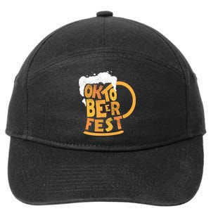 Oktoberfest Beer Fest Logo 7-Panel Snapback Hat