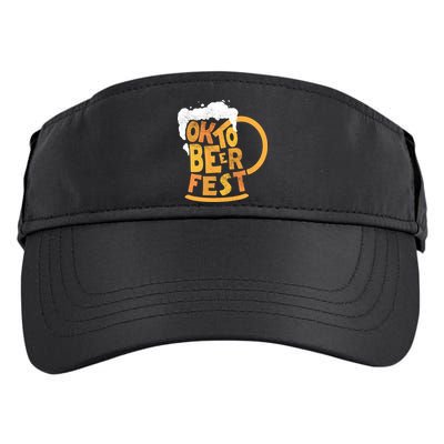 Oktoberfest Beer Fest Logo Adult Drive Performance Visor