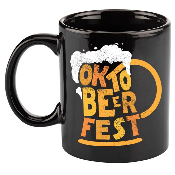 Oktoberfest Beer Fest Logo 11oz C Handle Ceramic Mug