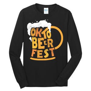 Oktoberfest Beer Fest Logo Tall Long Sleeve T-Shirt