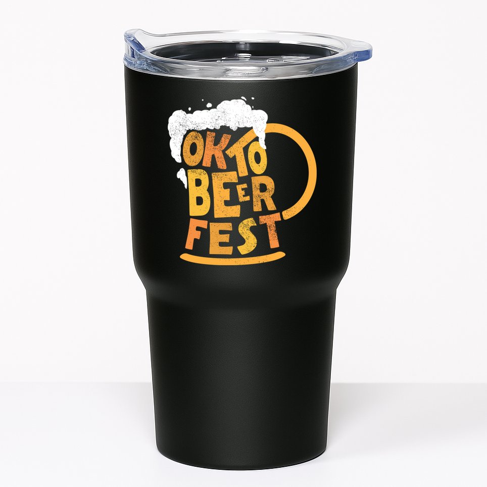 Oktoberfest Beer Fest Logo Tumbler