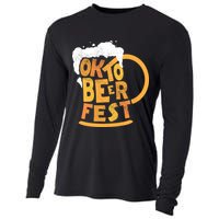 Oktoberfest Beer Fest Logo Cooling Performance Long Sleeve Crew