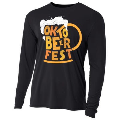 Oktoberfest Beer Fest Logo Cooling Performance Long Sleeve Crew