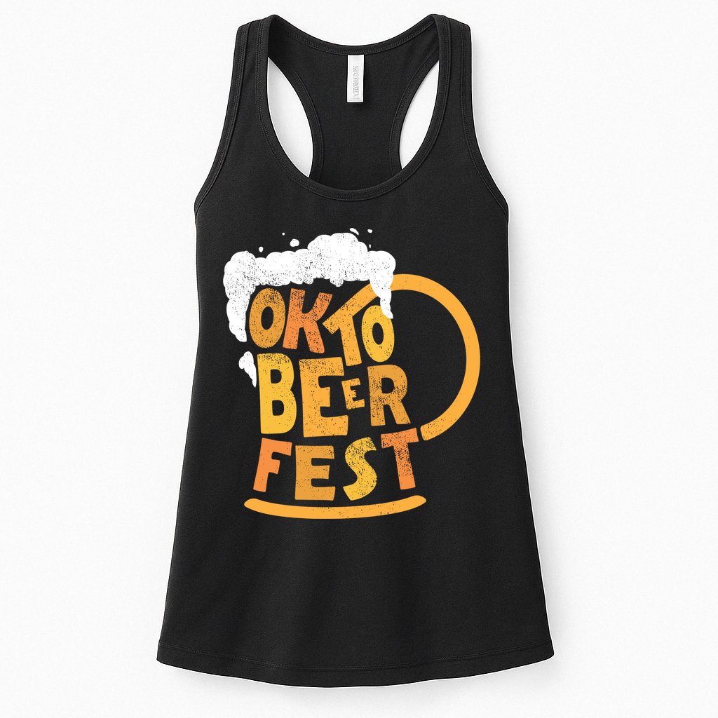 Oktoberfest Beer Fest Logo Womens Tank Top