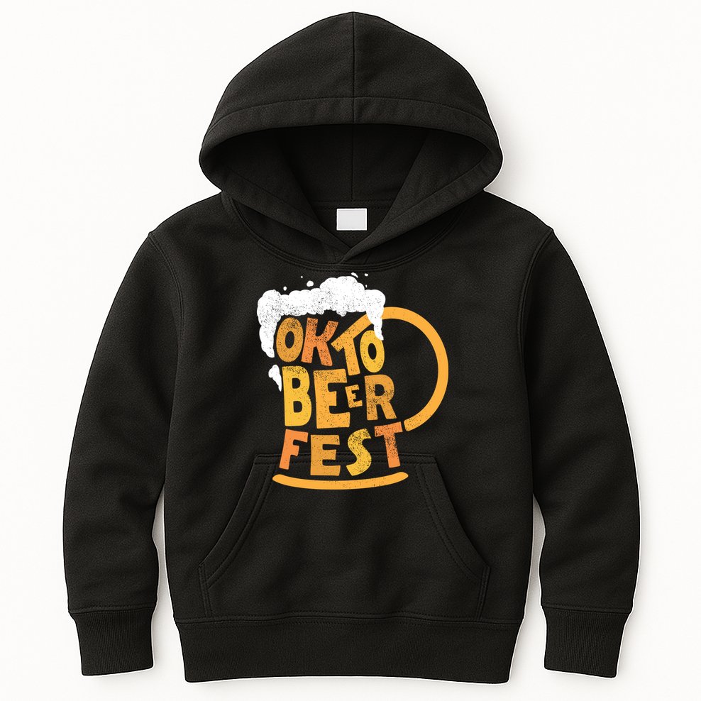 Oktoberfest Beer Fest Logo Kids Hoodie