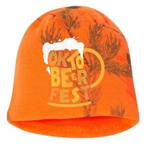 Oktoberfest Beer Fest Logo Kati - Camo Knit Beanie