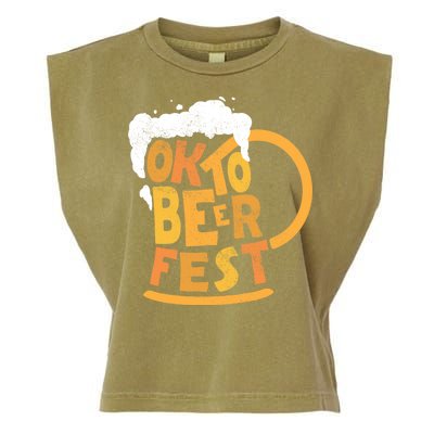 Oktoberfest Beer Fest Logo Garment-Dyed Women's Muscle Tee